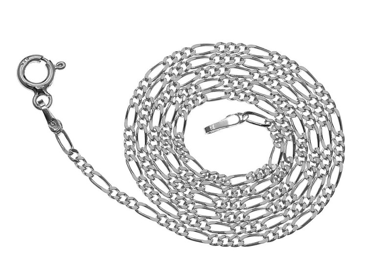 łańcuszek figaro platynowany