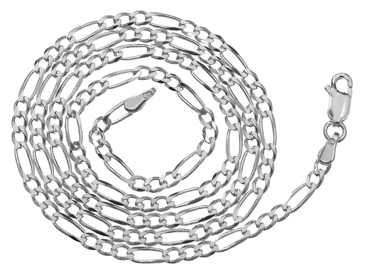 łańcuch figaro platynowany