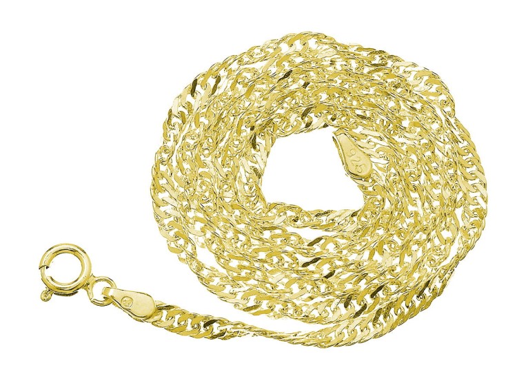 łańcuszek splot singapur złoty