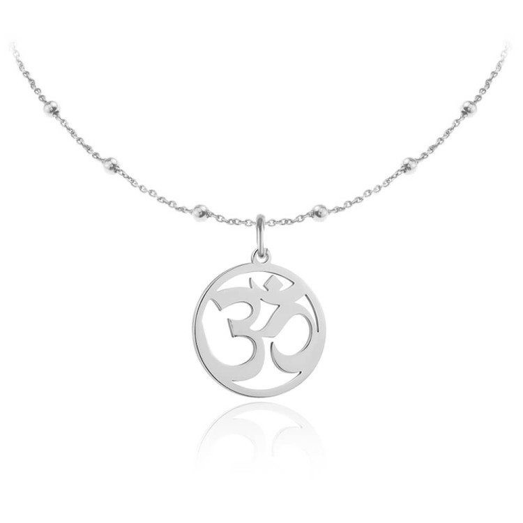 naszyjnik om łańcuszek kulki