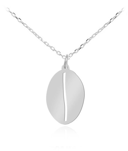 naszyjnik ziarno kawy splot łańcuszka ankier