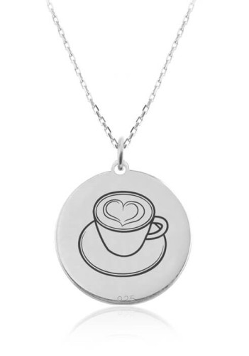 naszyjnik coffe lover splot łąńcuszka ankier