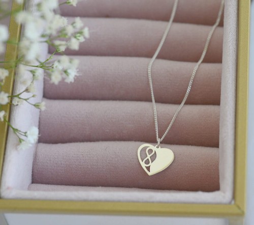 nasyzjnik serce infirnity grawer łańcuszek pancerka