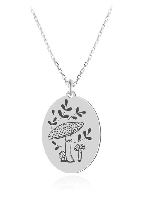 naszyjnik muchomory łańcuszek ankier