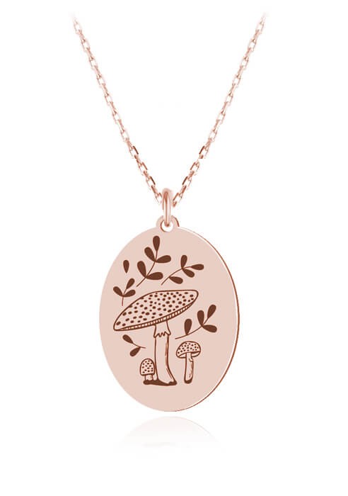 naszyjnik muchomor łańcuszek ankier