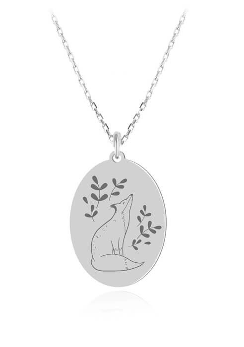 naszyjnik lis lisek łańcuszek ankier