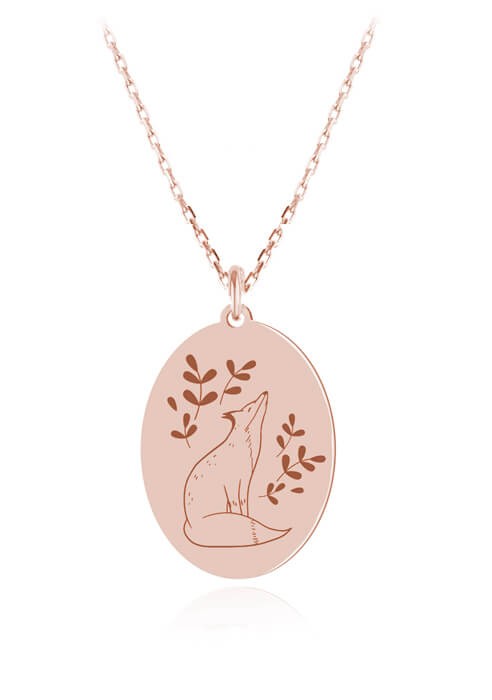 naszyjnik lis lisek łańcuszek ankier