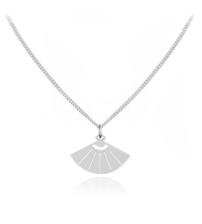 naszyjnik wachlarz splot łańcuszka pancerka