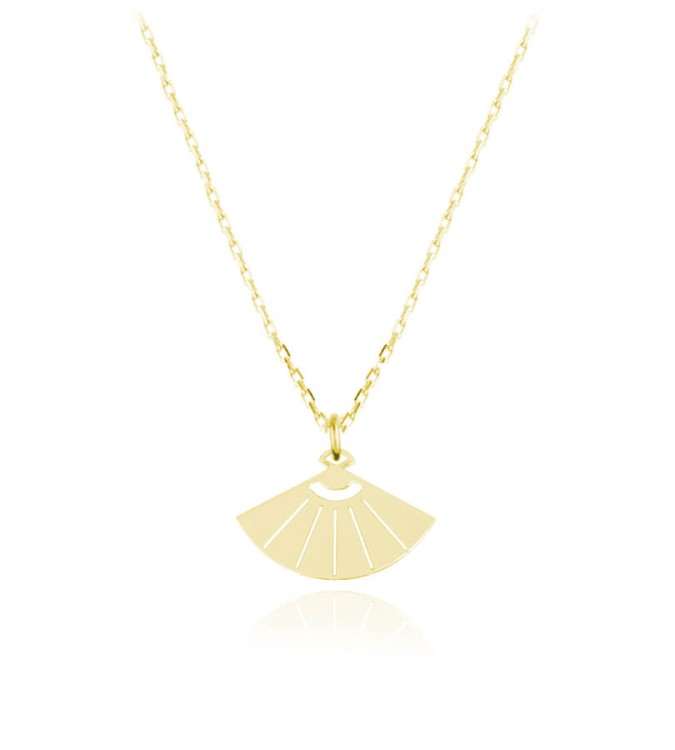 naszyjnik wachlarz splot łańcuszka ankier