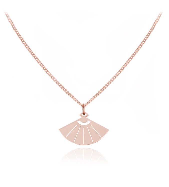 naszyjnik wachlarz splot łańcuszka pancerka