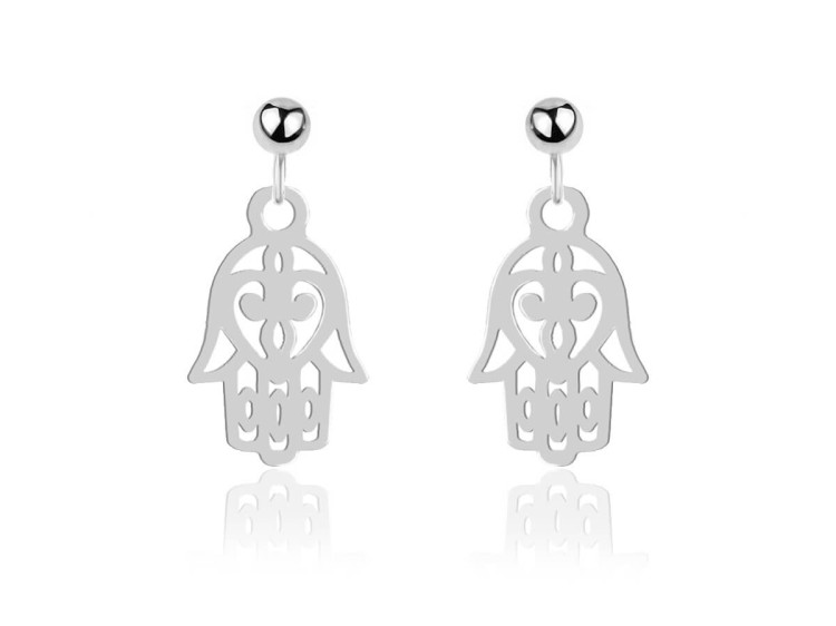 kolczyki Ręka Fatimy Hamsa