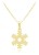 naszyjnik śnieżynka złoty