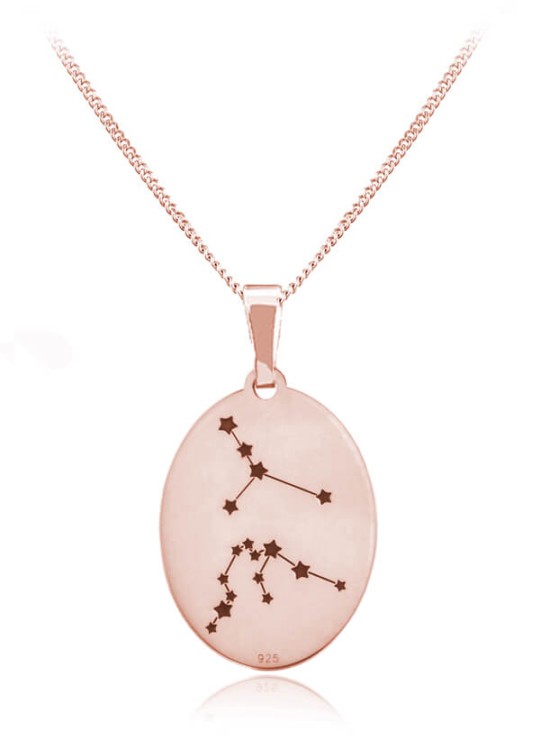 naszyjnik dwa znaki zodiaku splot łańcuszka pancerka