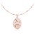 naszyjnik dwa znaki zodiaku do wyboru łańcuszek kulki różowe złoto