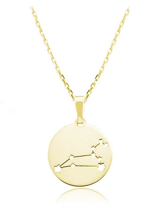 naszyjnik znak zodiaku konstelacja złoty łańcuszek ankier