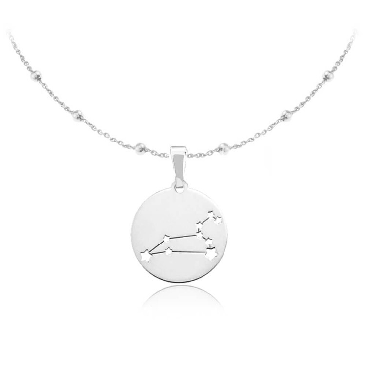 naszyjnik ze znakiem zodiaku konstelacja łańcuszek kulki