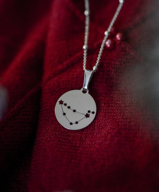 naszyjnik znak zodiaku konstelacja ażurowe gwiazdki