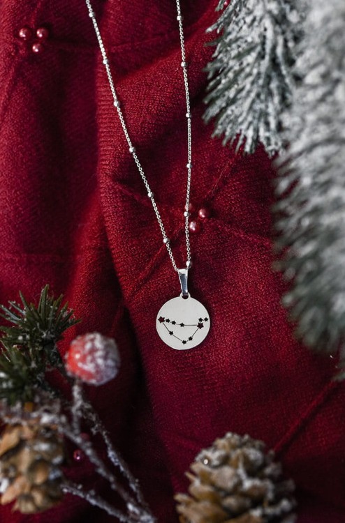 naszyjnik znak zodiaku konstelacja ażurowe gwiazdki