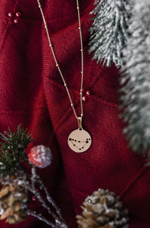 naszyjnik znak zodiaku konstelacja ażurowe gwiazdki