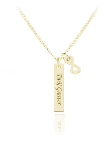 naszyjnik złoty direct z nieskończonością