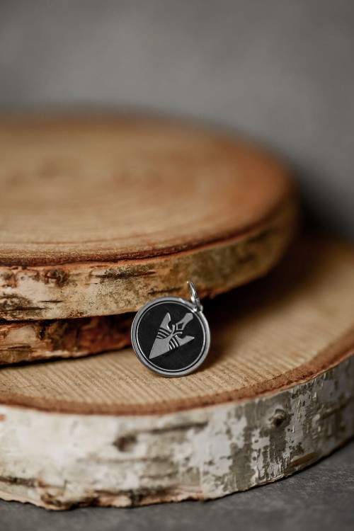 wisior srebrny grot strzała