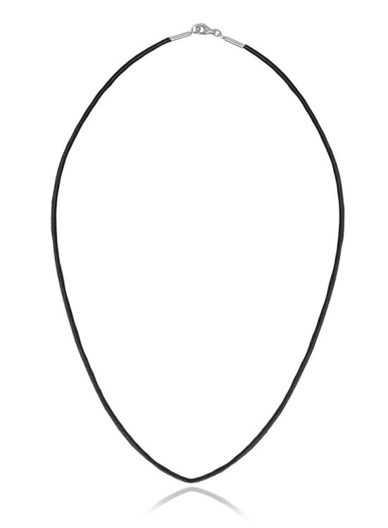 naszyjnik rzemień z okuciami