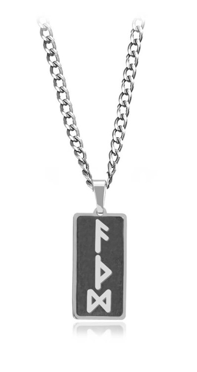 naszyjnik męski skrypt runiczny runy nauka