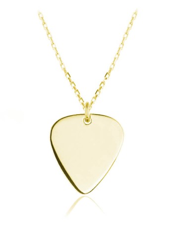 naszyjnik kostka do gitary złoty łańcuszek ankier