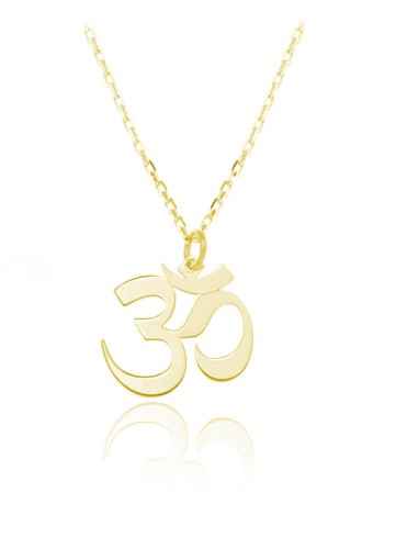 naszyjnik symbol om łańcuszek ankier