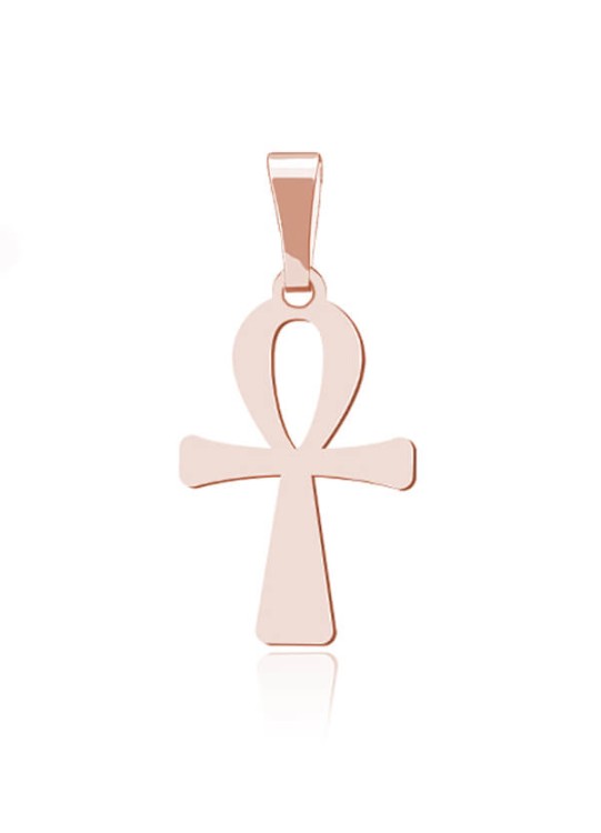 wisiorek krzyż Ankh różwoe złoto