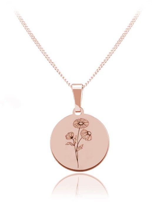 naszyjnik rumianek łańcuszek pancerka