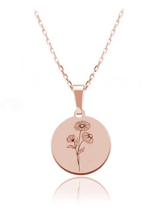 naszyjnik rumianek łańcuszek ankier