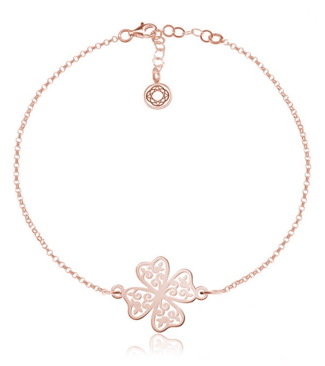 bransoletka z azurową koniczynką