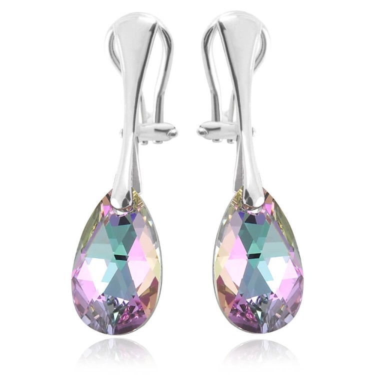 klipsy z kryształami swarovski