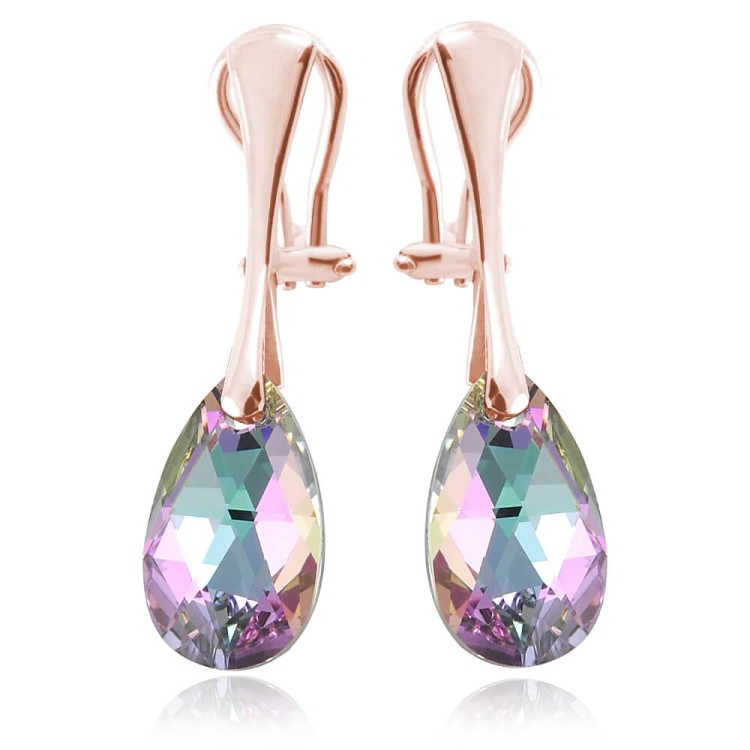 klipsy z kryształem