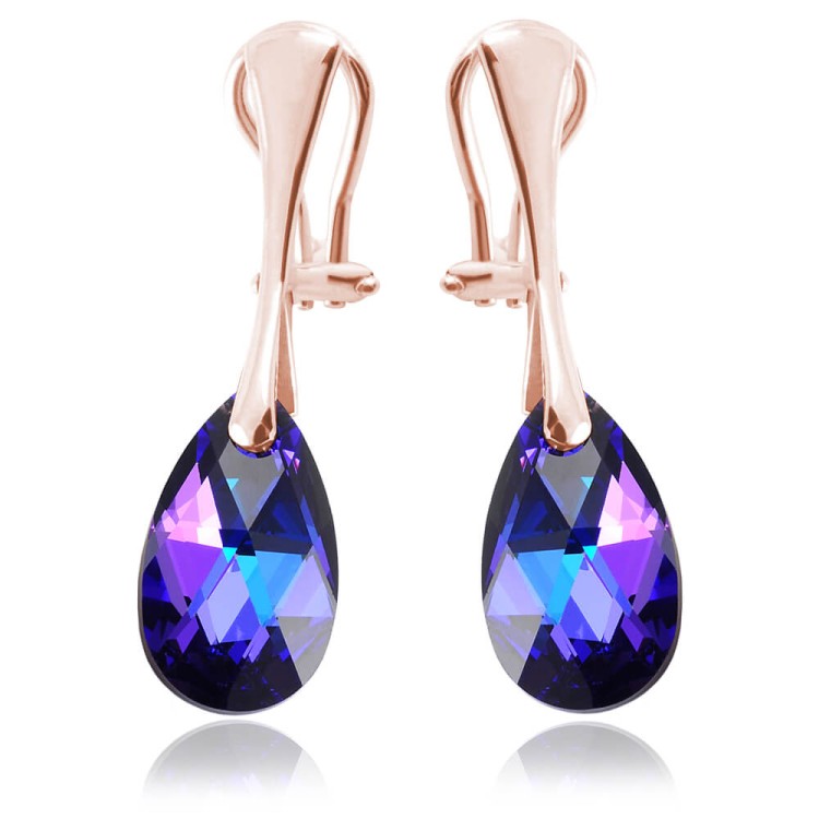 klipsy z kryształami