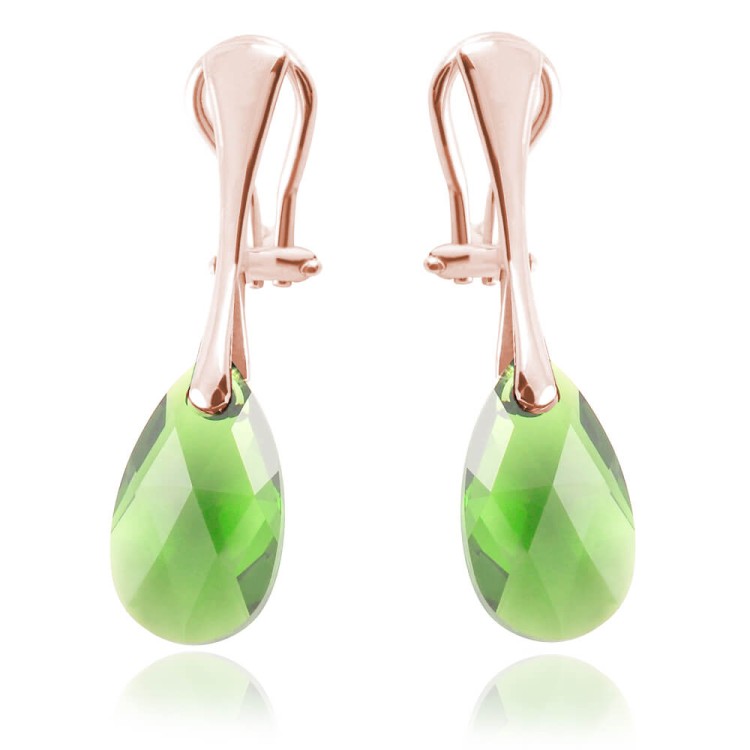 klipsy z kryształami