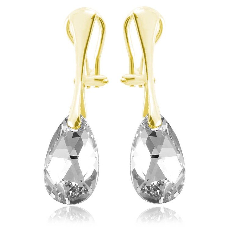 klipsy z kryształkami