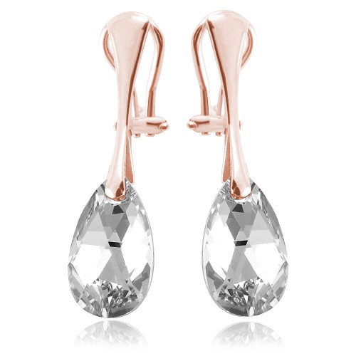 klipsy z kryształem