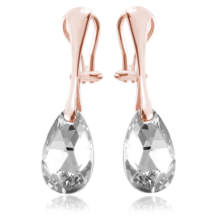 klipsy z kryształem