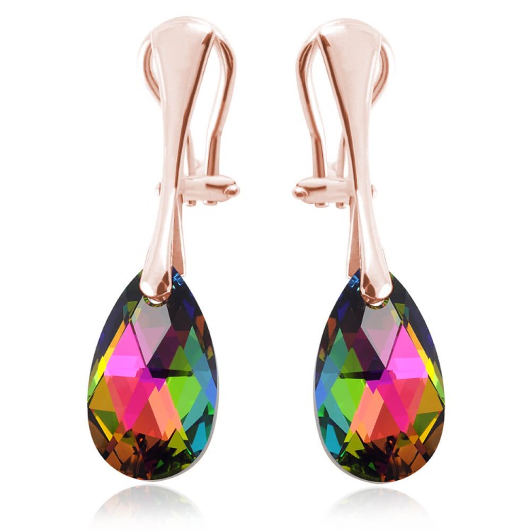 klipsy z kryształami