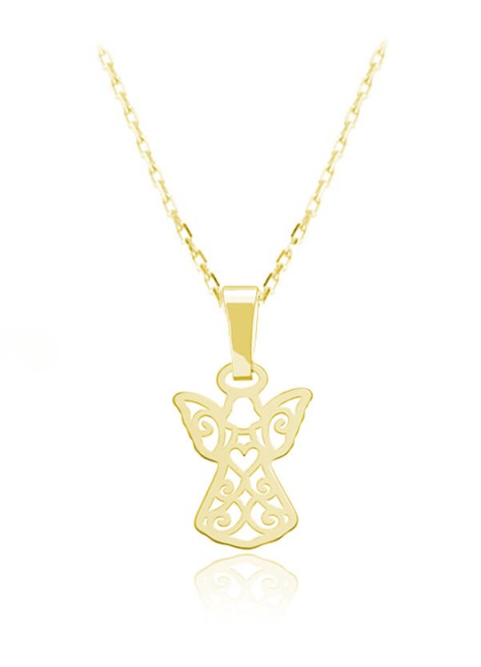 naszyjnik z aniołkiem łańcuszek ankier