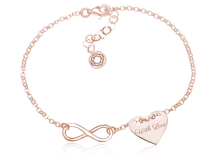 bransoletka infinity serce