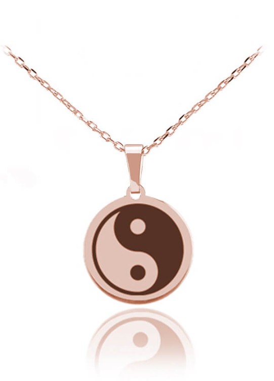 naszyjnik yin yang splot łańcuszka ankier