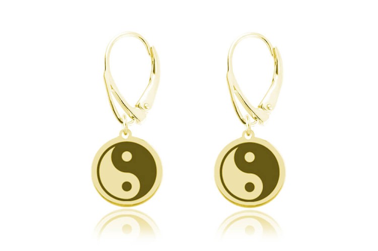 kolczyki yin yang