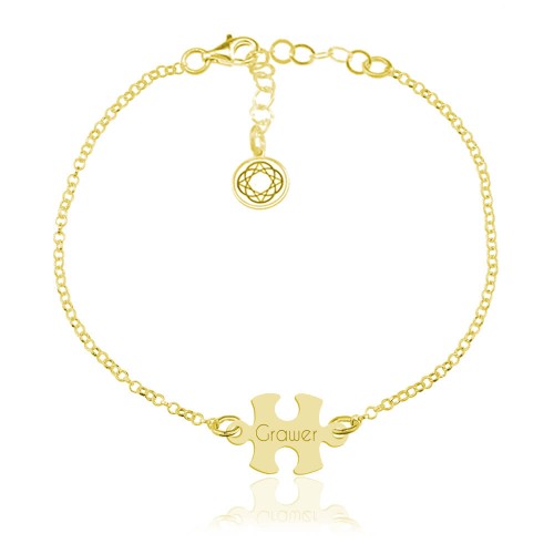 bransoletka z puzzlem