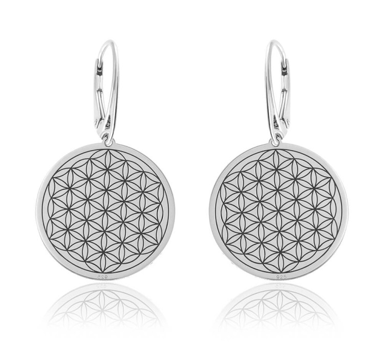 kolczyki kwiat zycia