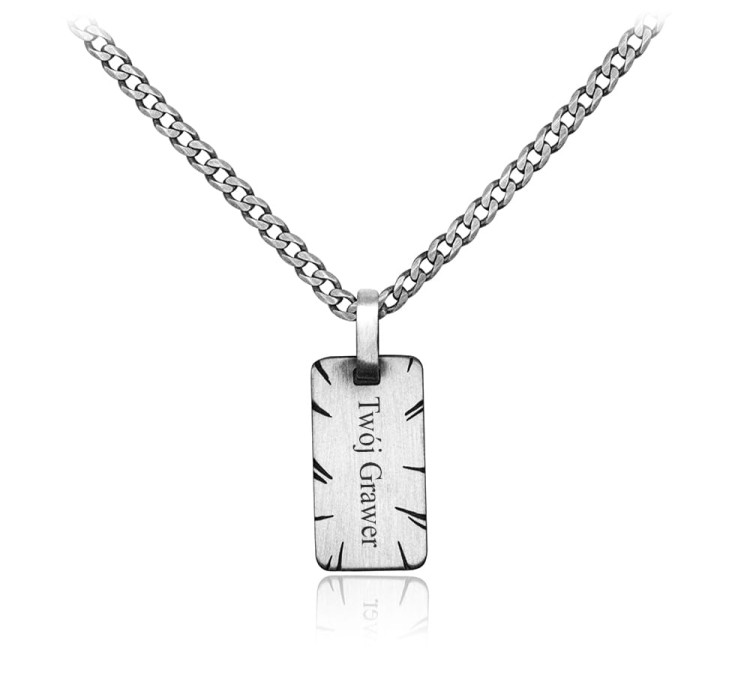 niesmiertelnik naszyjnik męski grawer