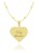 złoty naszyjnik z sercem łańcuszek kulki