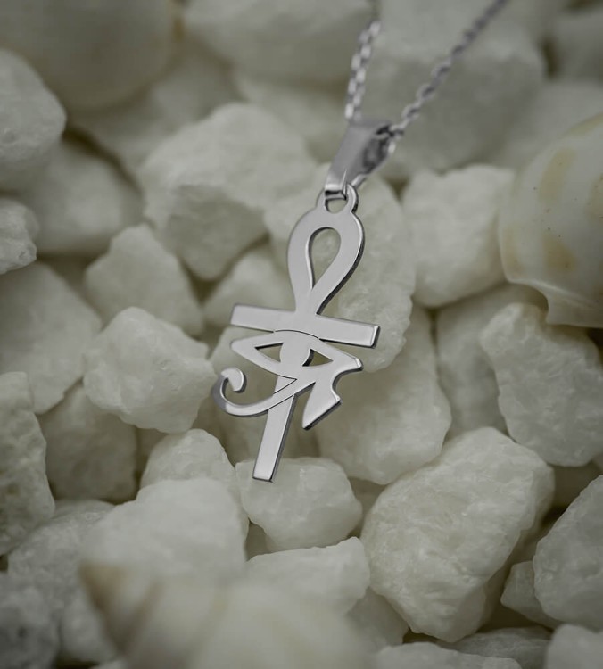 zawieszka Krzyż Ankh z Okiem Horusa